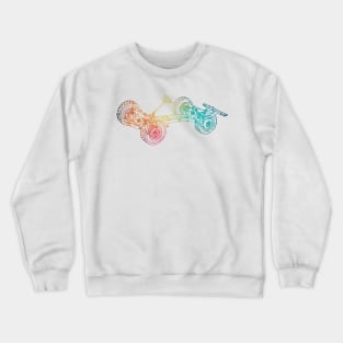 Rainbow line art chassis Crewneck Sweatshirt